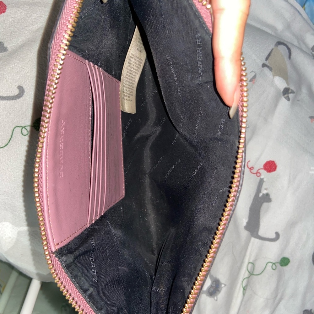 Burberry Haymarket pink/mauve leather crossbody - Picture 6 of 6